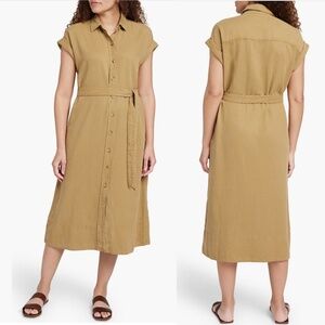 NWT Faherty Arlie Short Sleeve Shirt Dress Sz S